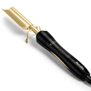 Terviiix front view of hot comb showing ergonomic handle and controls for easy styling