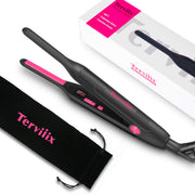 Terviiix front view of pencil flat iron showing compact design and precise control