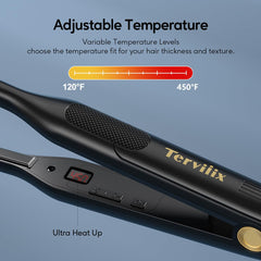 Terviiix in use smoothing hairline edges for controlled frizz reduction