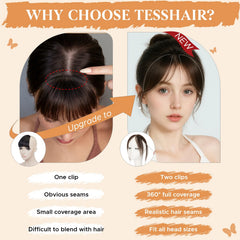 TESSHAIR close-up of human hair texture for realistic movement benefit