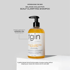 tgin label close-up highlighting ingredients lemon oil and vitamins for nourishment