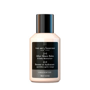 The Art of Shaving front packaging showing unscented balm and clear benefit