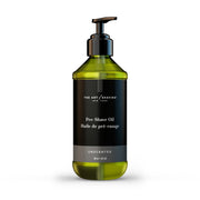 The Art of Shaving front bottle showing unscented pre-shave oil and easy pouring benefit