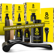 The Beard Club box front view showing full gift kit and presentation benefits