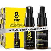 The Beard Club bottle front view showing compact 1oz grooming cleaner