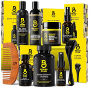 The Beard Club front kit packaging showing full contents and gift-ready presentation