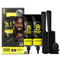 The Beard Club front box showing Jet Black kit and benefits