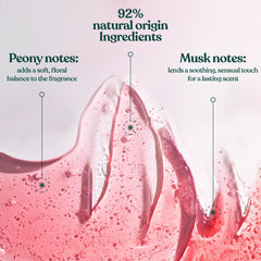 The Body Shop foamy texture on palm demonstrating rich lather