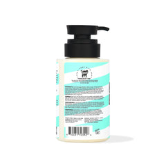 The Doux BONITA BUBBLE BALM foam dispensing from pump to show cream-to-foam transformation and easy use
