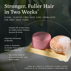 The Earthling Co. shampoo bar texture close-up revealing creamy lather
