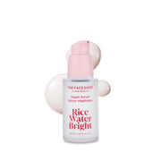 The Face Shop bottle front view showing brightening serum and clean design benefits