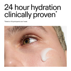 The INKEY List emulsified milk in hand demonstrating easy makeup removal