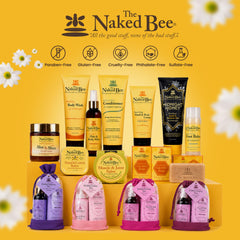 The Naked Bee gel texture closeup showing smooth, hydrating consistency