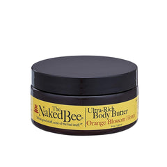 The Naked Bee jar front view showing Orange Blossom Honey scent and clear branding benefit: recognizable packaging