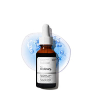 The Ordinary front bottle showing clean branding and serum packaging benefit: clear ingredient focus