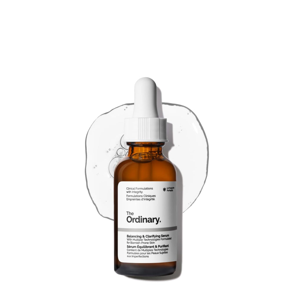 The Ordinary front packaging showing bottle and label, clear product benefit visible