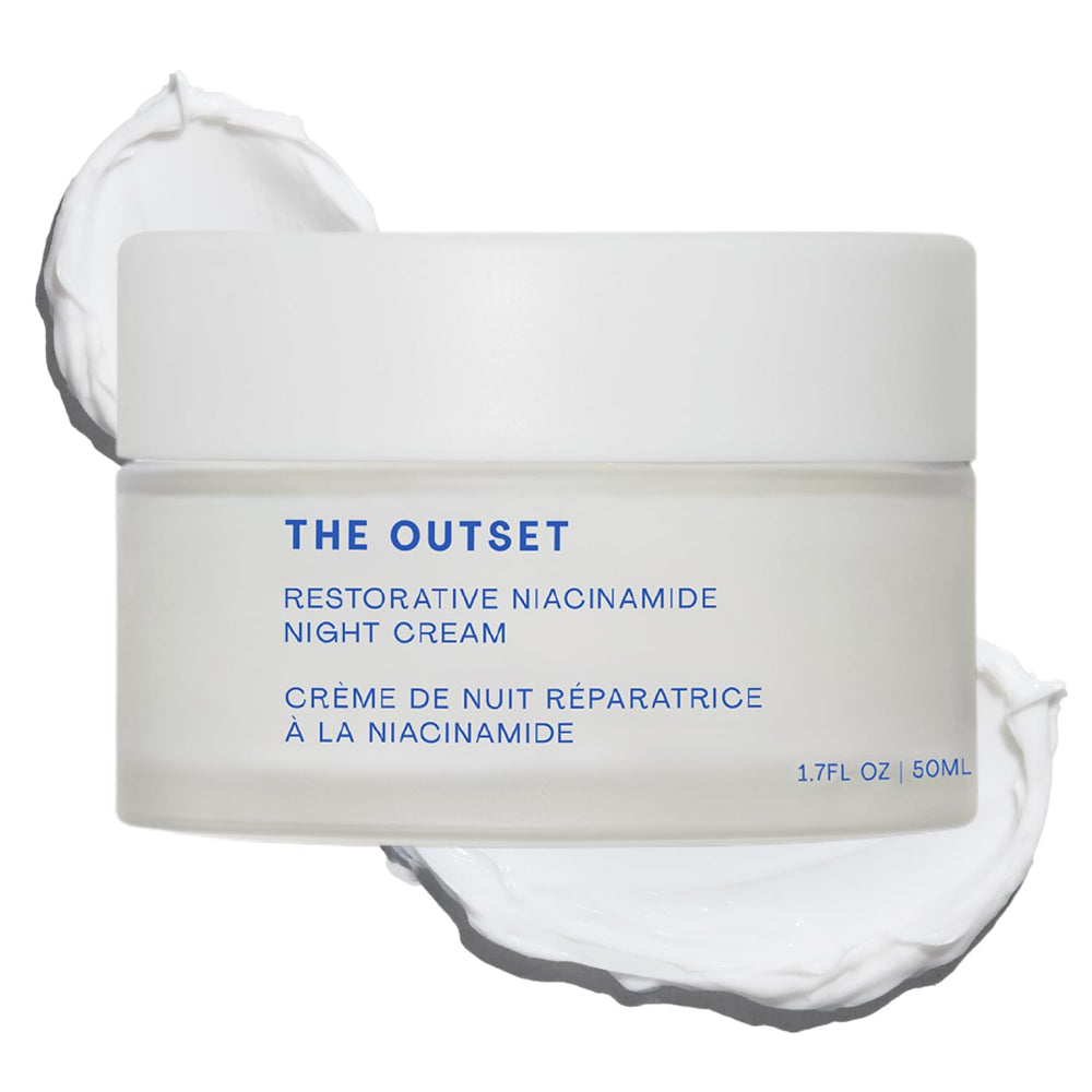 The Outset night cream front packaging showing clean design and benefits