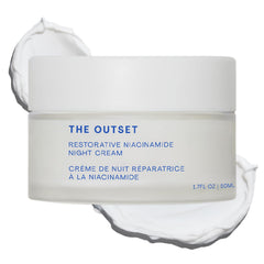 The Outset night cream front packaging showing clean design and benefits
