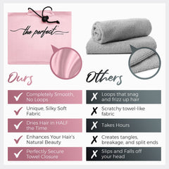 THE PERFECT HAIRCARE close-up microfiber weave for fast drying