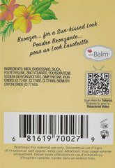 theBalm Bahama Mama applied under cheekbone to illustrate natural contouring and sculpting benefit