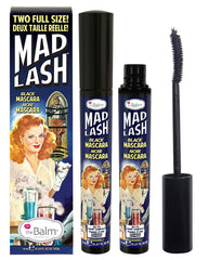theBalm Mad Lash front packaging showing twin tubes and value set benefit
