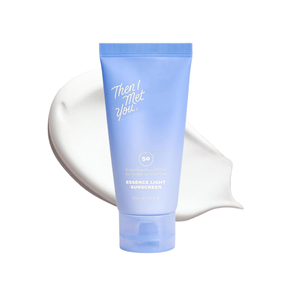 Then I Met You sunscreen front packaging showing SPF 50 for clear protection