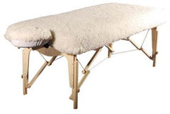 Therapist's Choice fleece topper front view showing plush surface and fitted corners for secure fit