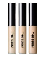 THESAEM concealer 3-pack front view showing all three shades and applicators for precise coverage