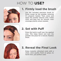 THICK FIBER brush applying product to part for instant concealment