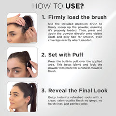 THICK FIBER applied on hairline demonstrating fuller look and discreet finish