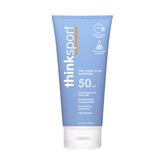 Thinksport front packaging 6 fl oz showing SPF 50+ protection for active use
