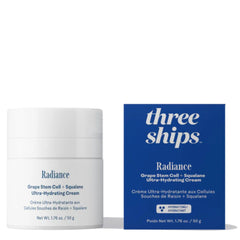 Three Ships front jar showing product branding and compact design for travel