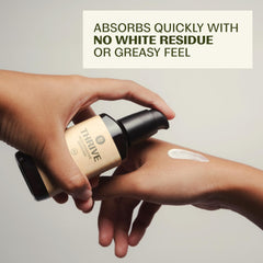 Thrive Natural Care creamy texture close-up demonstrating quick absorption