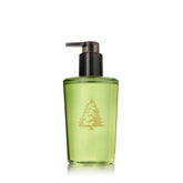 Thymes Frasier Fir front bottle showing label and pump benefits hydration