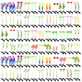 Tigeen front packaging showing 100 colorful plant clips and quantity benefit