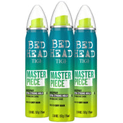 TIGI front packaging showing travel-size trio and brand benefits