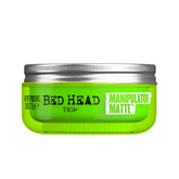 TIGI Bed Head jar front view showing compact packaging and strong hold benefit