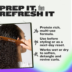 TIGI Bed Head fine mist texture demonstrating lightweight hydration