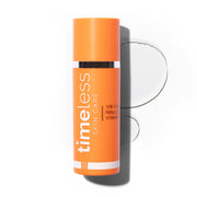 Timeless Skin Care front bottle showing clean packaging and clear benefits