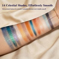 Tintark swatches of fourteen shades demonstrating color payoff and variety