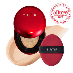 TIRTIR open compact with puff demonstrating easy on-the-go application