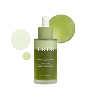TIRTIR front bottle shot showing calming serum and packaging benefits