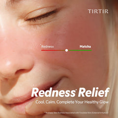 TIRTIR matcha toner clear droplet texture highlighting quick absorption