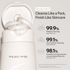 TIRTIR product on hand demonstrating creamy pack-to-cleanser texture