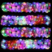 TIZAPIB front packaging showing 40 colorful LED scrunchies and set variety benefit