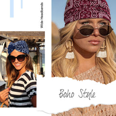 Tobeffect model wearing headband outdoors demonstrating comfortable fit and style