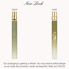 Tocca Florence cut-glass detail highlighting vintage-inspired bottle benefit: stylish presentation