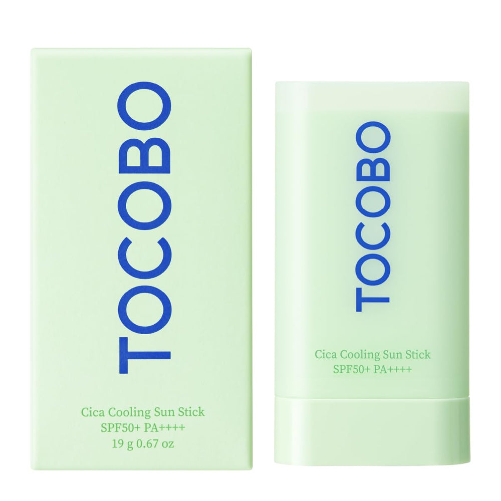 TOCOBO sun stick front view showing compact SPF50+ protection