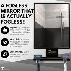 ToiletTree Products close-up of removable warm-water chamber for reliable anti-fog