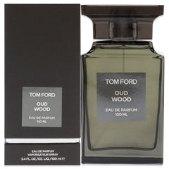 Tom Ford Oud Wood front bottle showing elegant packaging and luxurious impression